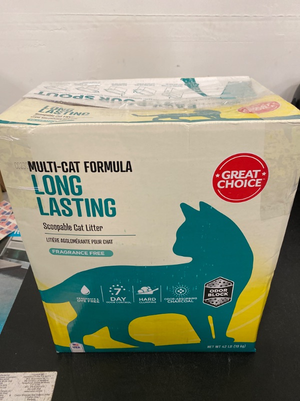 Photo 2 of Great Choice® Long Lasting Clumping Multi-Cat Clay Cat Litter - Unscented
