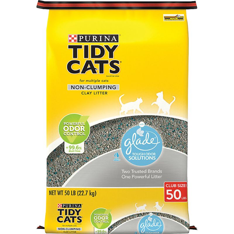 Photo 1 of Purina® Tidy Cats® With Glade Non-Clumping Multi-Cat Clay Cat Litter - Clear Springs Scent, Low Dust 50lb
