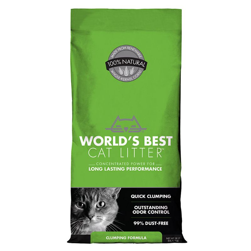Photo 1 of World's Best ™ Clumping Corn Cat Litter - Lightweight, Low Dust, Natural 28lb
