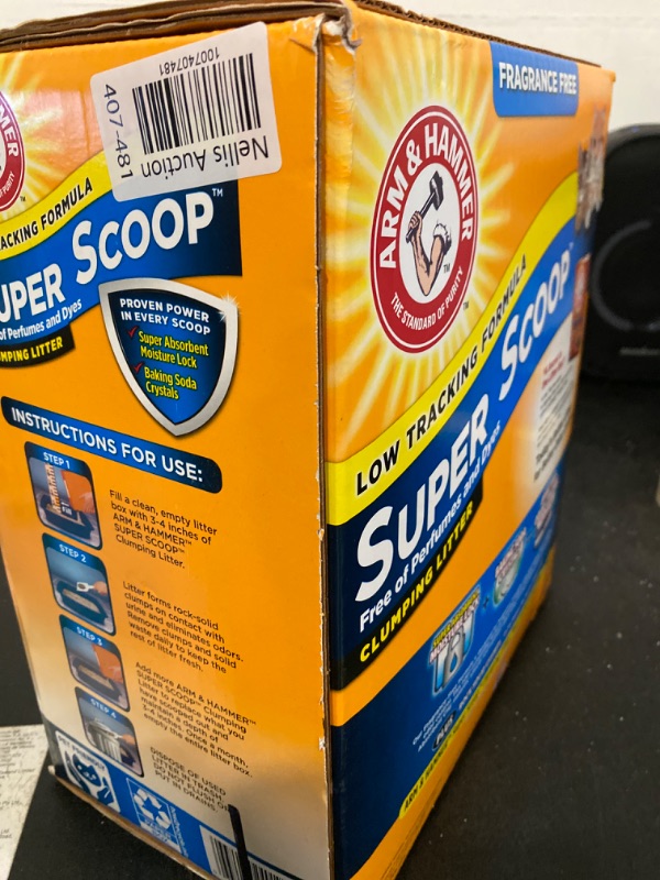 Photo 3 of Arm & Hammer™ Super Scoop Clumping Clay Cat Litter - Unscented 40lb
