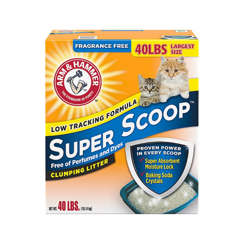Photo 1 of Arm & Hammer™ Super Scoop Clumping Clay Cat Litter - Unscented 40lb
