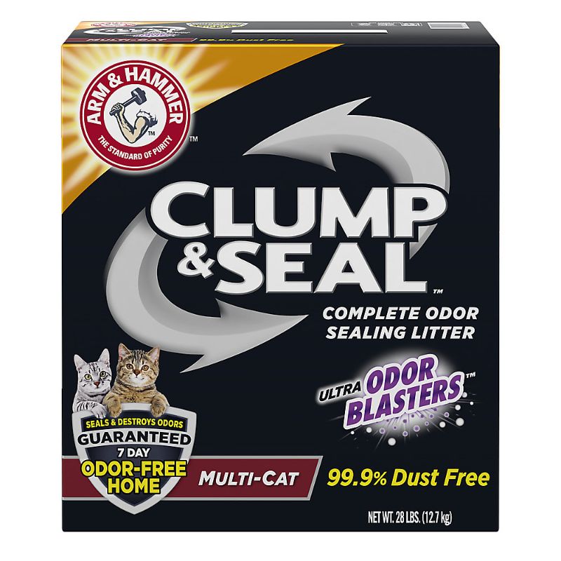Photo 1 of Arm & Hammer™ Clump & Seal Clumping Multi-Cat Clay Cat Litter - Low Dust
 28lb