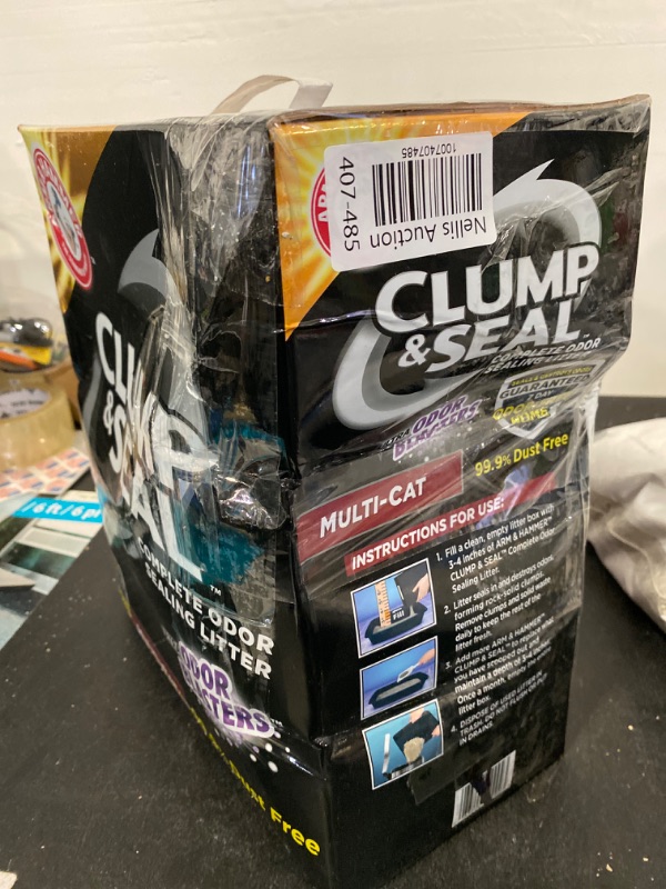 Photo 3 of Arm & Hammer™ Clump & Seal Clumping Multi-Cat Clay Cat Litter - Low Dust
 28lb