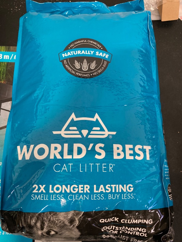 Photo 2 of World's Best ™ Purely Fresh Clumping Multi-Cat Corn Cat Litter - Lotus Blossom Scent, Natural
