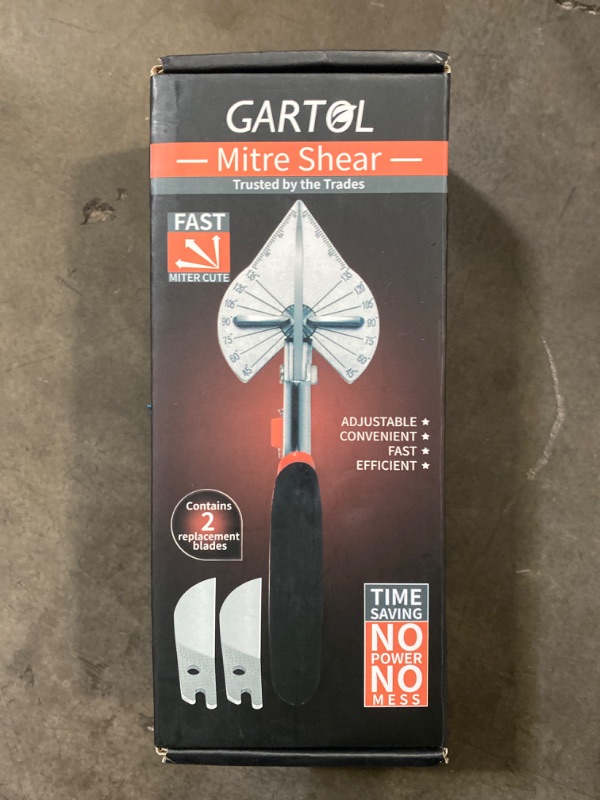 Photo 2 of GARTOL Multifunctional Trunking/Miter Shears for Angular Cutting of Moulding and Trim, Adjustable at 45 To 135 Degree, Hand Tools for Cutting Soft Wood, Plastic, PVC, with Replacement blades
