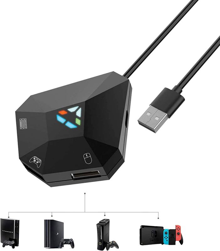 Photo 1 of Dobe NS-Switch Game Keyboard and Mouse Adapter for PS4, PS3, Xbox one, N-Switch, Xbox Series X/S Host Series Converter?Original Handle Guide Connection?
