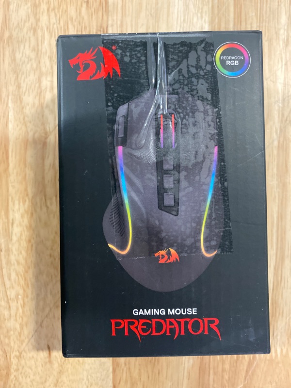 Photo 2 of Redragon Gaming Mouse, Wired Gaming Mouse 26,000 DPI Opitacl Sensor, Ergonomic Mouse with Fire Button, Macro Editing Programmable RGB Mouse for Laptap/PC/Mac
