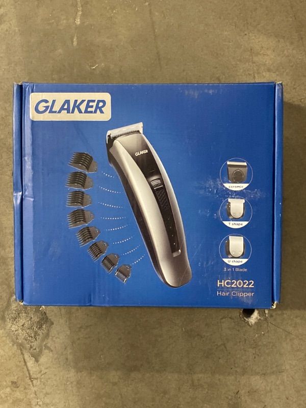 Photo 2 of GLAKER Hair Clippers for Men - Cordless 3 in 1 Versatile Hair Trimmer with 13 Guards, 3 Detachable Blades & Turbo Motor, Professional Beard Grooming Kit for Barbers, USB C Rechargeable
