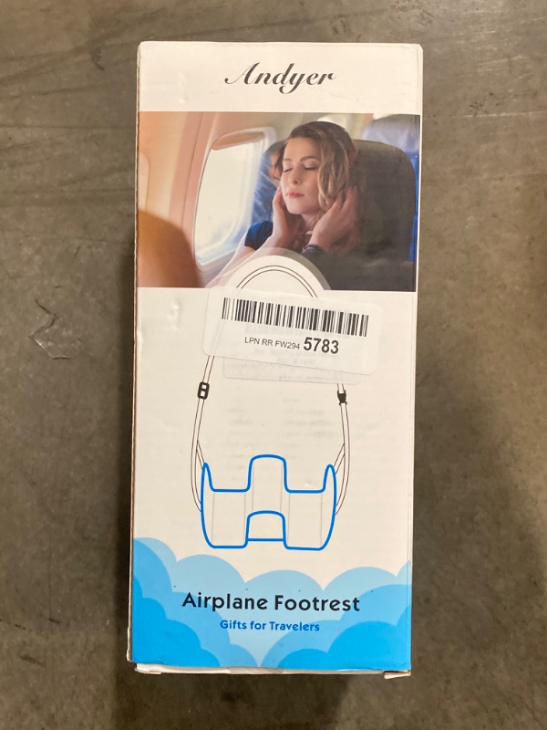 Photo 2 of Upgraded Airplane Footrest (Memory Foam) - Andyer 2 in 1 Airplane Foot Hammock for Airplane Travel Essentials - No Clashing Plane Foot Rest Airplane Leg Rest to Reduce Swelling and Soreness
