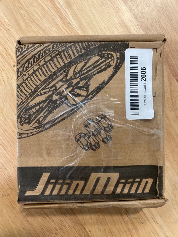 Photo 2 of JiiinMiiin M12x1.5 Lug Nuts Black with 6 Spline Tuner, 12x1.5 Locking Lug Nut 1.38 inch Length with 1 Socket Key 60 Degree Conical/Cone Bulge Seat Closed End. 20PACK
