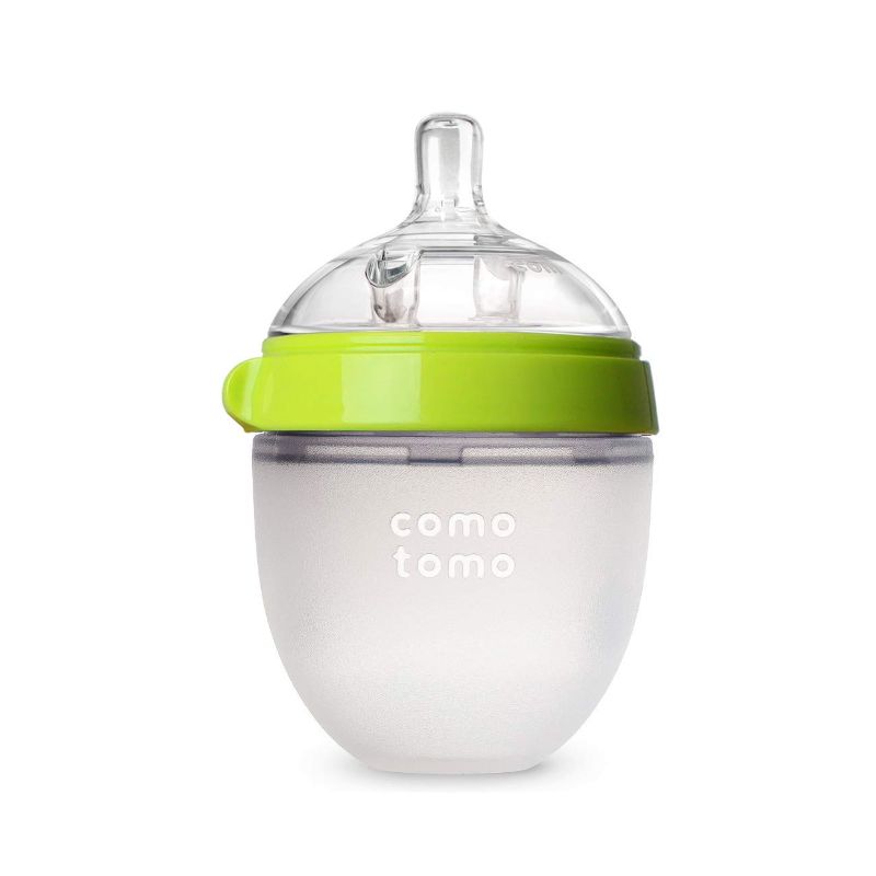 Photo 1 of Comotomo Baby Bottle, Green, 5 oz
