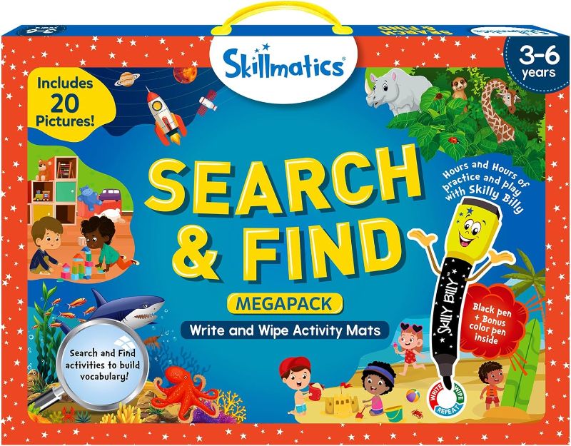 Photo 1 of Skillmatics Preschool Learning Activity - Search and Find Megapack Educational Game, Perfect for Kids, Toddlers Who Love Toys, Art and Craft Activities, Gifts for Girls and Boys Ages 3, 4, 5, 6
