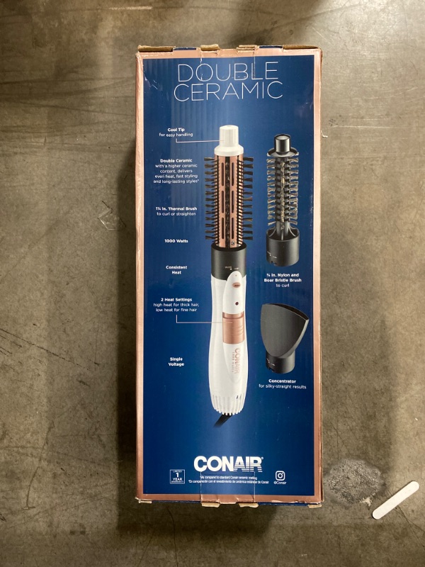 Photo 2 of Conair Double Ceramic 3-in-1 Hot Air Brush, Dry as You Style
