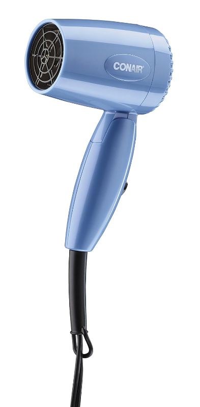 Photo 1 of Conair Travel Hair Dryer with Dual Voltage, 1600W Compact Hair Dryer with Folding Handle, Travel Blow Dryer
