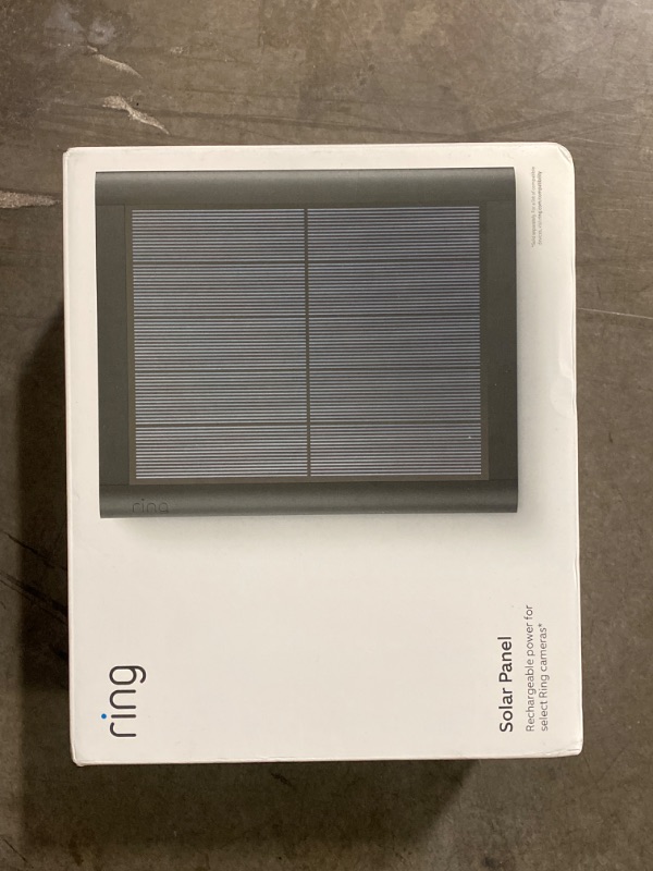 Photo 1 of Ring Solar Panel (2nd Generation), 4W for Stick Up Cam, Stick Up Cam Pro, Spotlight Cam Plus, Spotlight Cam Pro - Black

