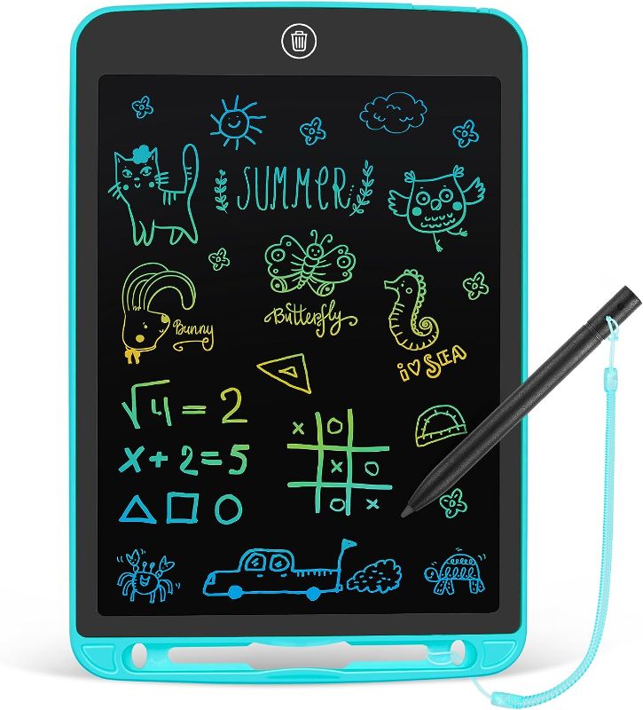 Photo 1 of LCD Writing Tablet 10 Inch Toddler Doodle Board,Colorful Drawing Tablet, Erasable Reusable Electronic Painting Pads, Educational and Learning Kids Toy for 3 4 5 6 Year Old Boys and Girls(Sky Blue)
