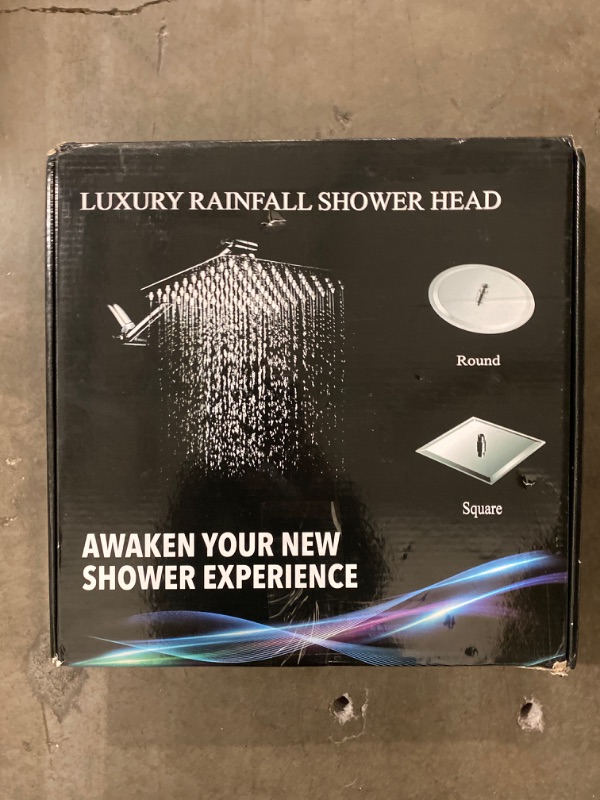 Photo 2 of Rain Shower Head - Voolan High Flow Large Rainfall Shower Head Made of 304 Stainless Steel - Perfect Replacement For Your Bathroom Showerhead (12" Chrome)
