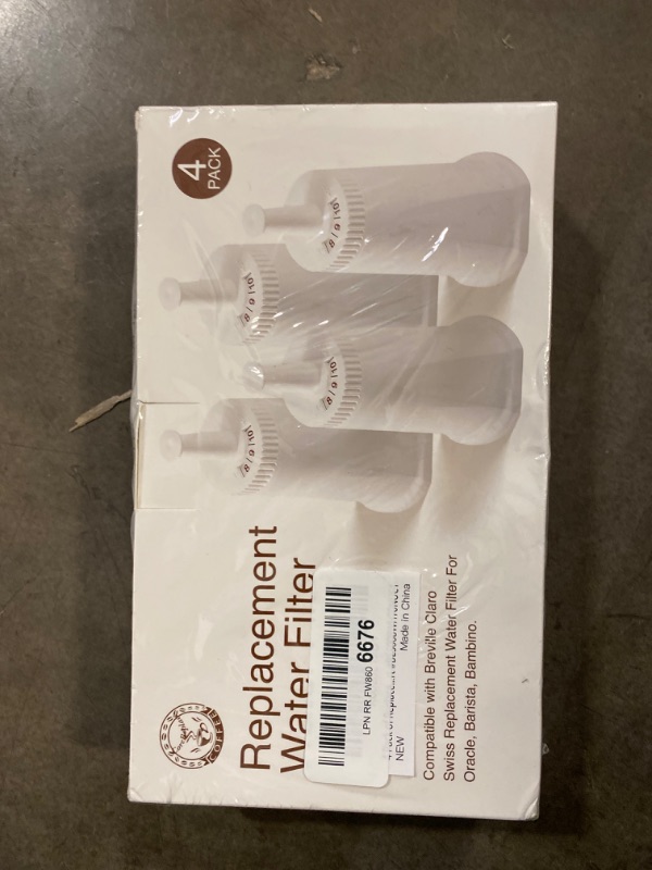 Photo 2 of 4 Pack Replacement Water Filter for Breville Barista Touch Espresso Machine BES880, Barista Pro BES878, Oracle Touch BES990, Oracle BES980 & Dual Boiler BES920 Bambino ClaroSwiss?#BES008WHT0NUC1
