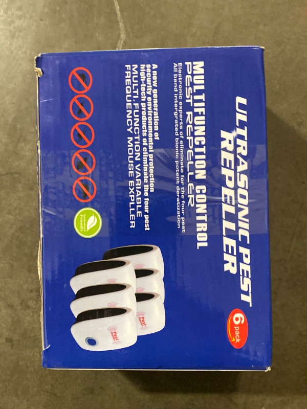 Photo 2 of Ultrasonic Plug in Pest Repellent Indoor for Flea Insects Mosquitoes Rats Mice Spiders Ants Roaches Bugs, Non-Toxic Pest Repeller, Humans and Pets Safe, Pest Control for Home, Office, Warehouse, Hotel
