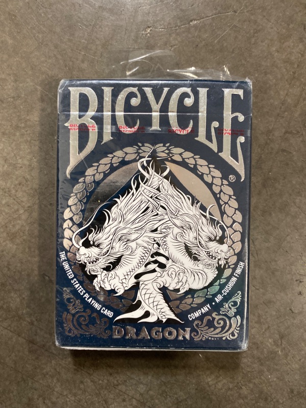 Photo 2 of Bicycle Dragon Playing Cards - 1 Deck, Air Cushion Finish, Professional, Superb Handling & Durability, Great Gift for Card Collectors

