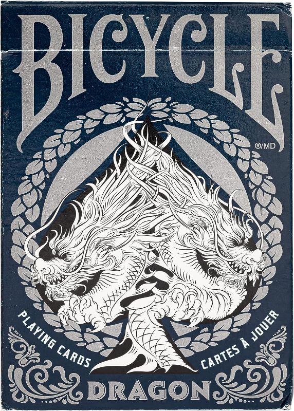 Photo 1 of Bicycle Dragon Playing Cards - 1 Deck, Air Cushion Finish, Professional, Superb Handling & Durability, Great Gift for Card Collectors
