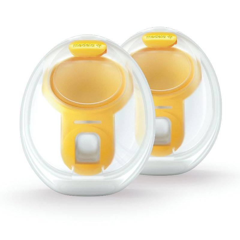 Photo 1 of Medela Hands-Free Collection Cups, Compatible with Freestyle Flex, Pump in Style with MaxFlow, and Swing Maxi Electric Breast Pumps, 1 Set of 2 Cups
