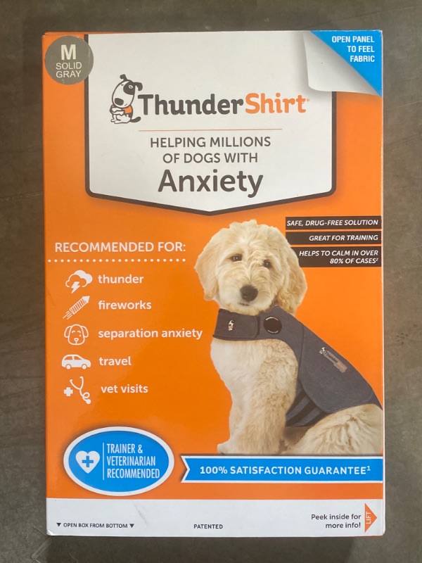 Photo 2 of Thundershirt Dog Anxiety Treatment - Gray (Medium)
