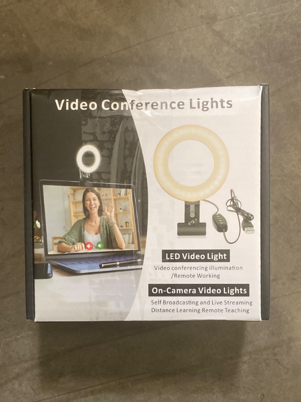 Photo 2 of Cyezcor Video Conference Lighting Kit, Ring Light for Monitor Clip On,for Remote Working, Distance Learning,Zoom Call, Self Broadcasting and Live Streaming, Computer Laptop Video Conferencing
