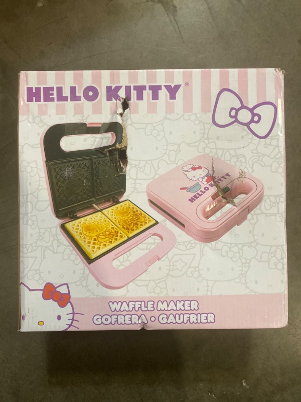 Photo 2 of Uncanny Brands Hello Kitty Waffle Maker - Make Double - Kitchen Appliance
