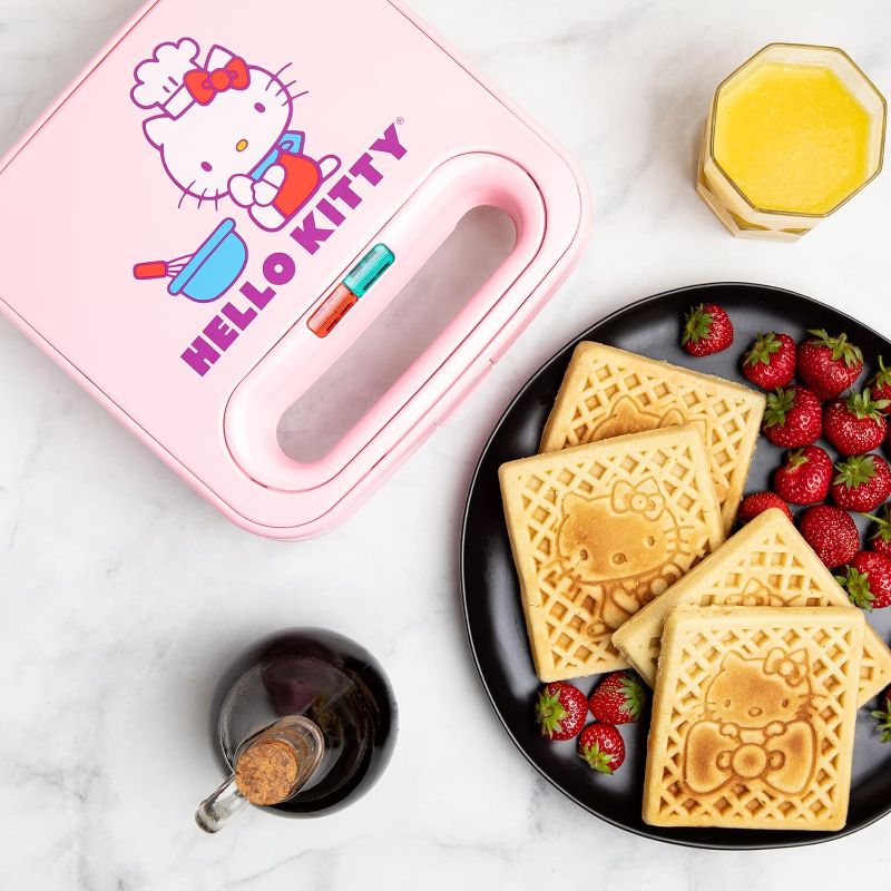 Photo 1 of Uncanny Brands Hello Kitty Waffle Maker - Make Double - Kitchen Appliance
