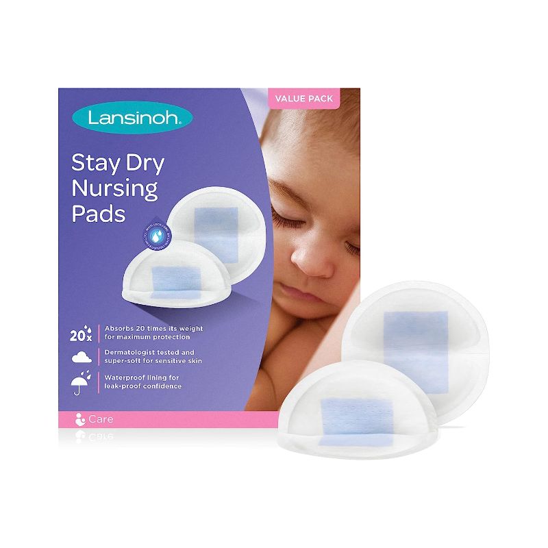 Photo 1 of Lansinoh Stay Dry Disposable Nursing Pads, Soft and Super Absorbent Breast Pads, Breastfeeding Essentials for Moms, 200 Count
