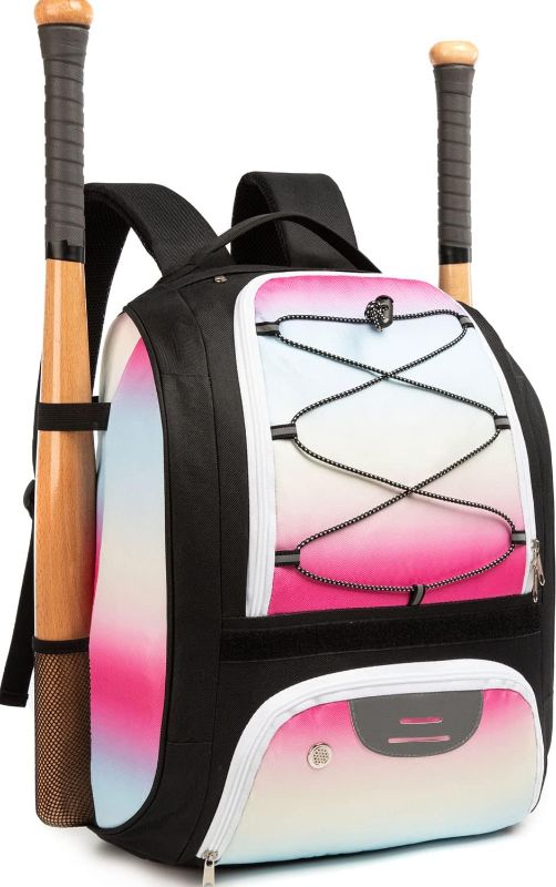 Photo 1 of MERALIAN Baseball Backpack with Shoe Compartment, Baseball Bag for Baseball, T-Ball & Softball Equipment & Gear for Adults.
