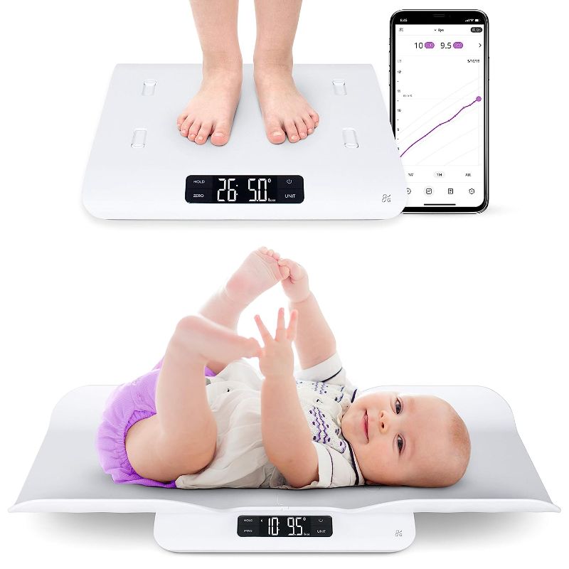 Photo 1 of Greater Goods Smart Baby Scale - Accurately Chart The Progress of Your Baby with in-House Algorithm for Wiggly Babies, Works as Infant & Toddler Scale (Smart Bluetooth Connected)
