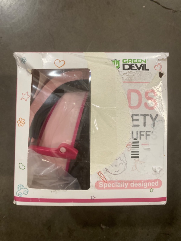 Photo 2 of GREEN DEVIL Kids/Toddler Ear Hearing Protection Safety Ear Muffs For Age 3-16 27.4dB Noise Cancelling Headphones 27.4dB
