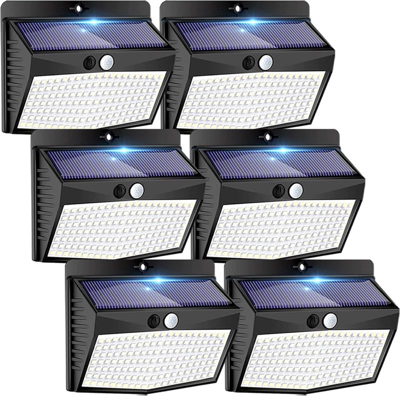 Photo 1 of Solar Outdoor Lights, [138 LED/6 Packs] Solar Motion Sensor Security Lights with 3 Lighting Modes Wireless Solar Wall Lights Waterproof Solar Powered Lights for Garden Fence Yard Deck Garage
