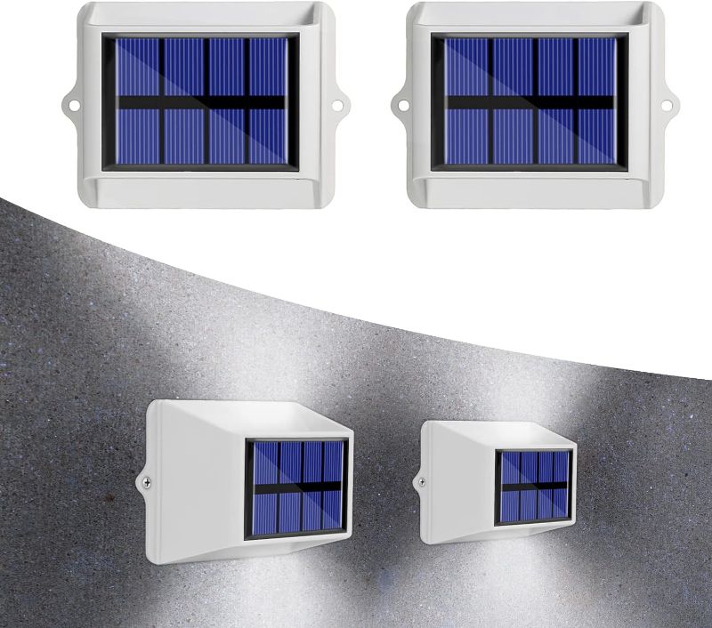 Photo 1 of QKVCX Solar Lights, Wireless Light Solar Lights Solar Wall Lights IP65 Waterproof Outdoor Deck Flood Lights for Garden, Garage, Pathway,Lawn,Staircase,Balcony
(2 Pack)