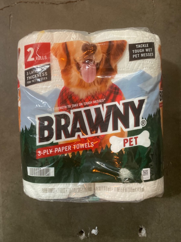 Photo 2 of Brawny Paper Towels, XL Rolls, White, Pick-A-Size Sheets, 2 Count of 120 Sheets Per Roll, 2 Count (Pack of 1)
