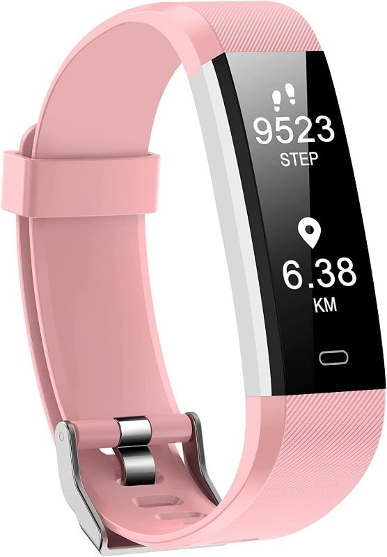 Photo 1 of Kummel Fitness Tracker with Heart Rate Monitor, Waterproof Activity Tracker with Pedometer & Sleep Monitor, Calories, Step Tracking for Women Men (Pink)
