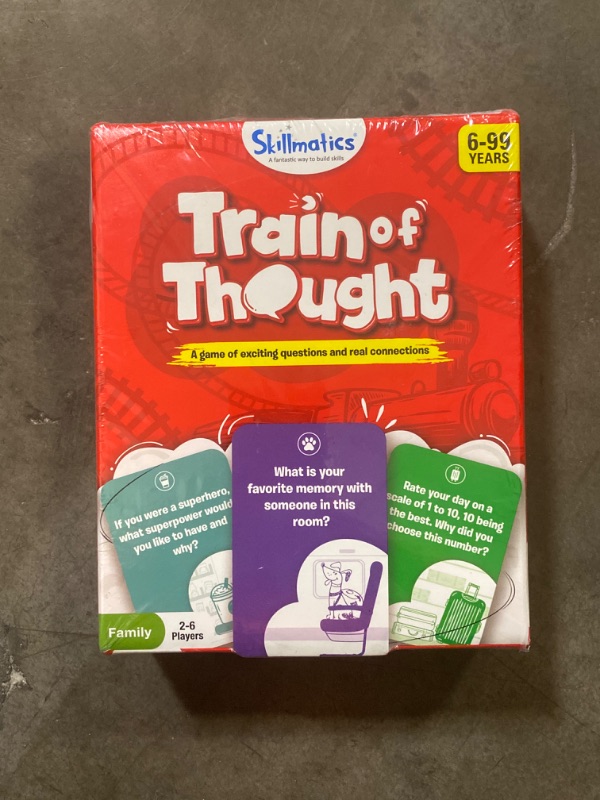 Photo 2 of Skillmatics Card Game - Train of Thought, Fun for Family Game Night, Educational Toys, Travel Games for Kids, Teens and Adults, Gifts for Boys and Girls Ages 6, 7, 8, 9 and Up
