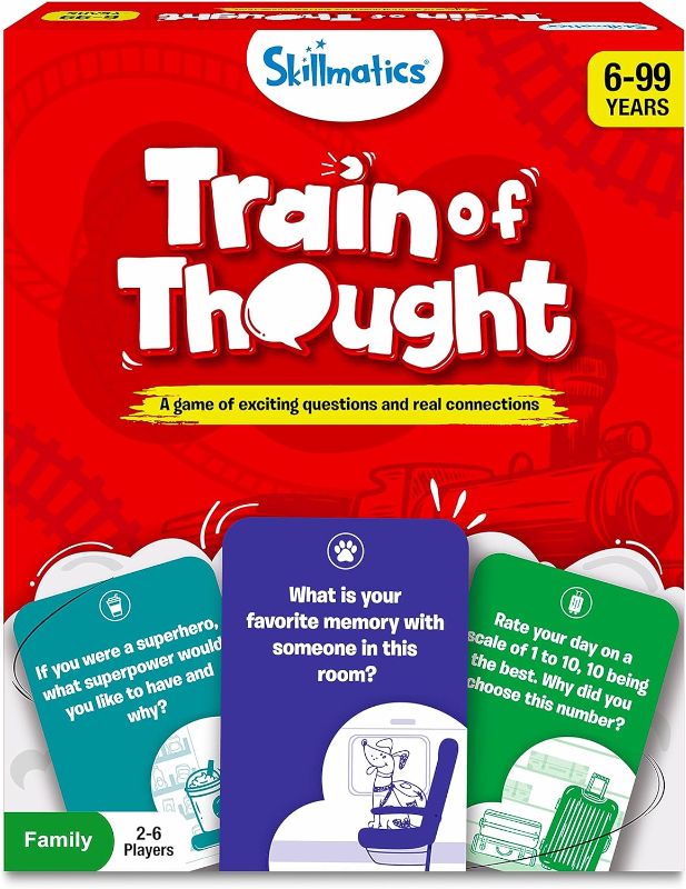 Photo 1 of Skillmatics Card Game - Train of Thought, Fun for Family Game Night, Educational Toys, Travel Games for Kids, Teens and Adults, Gifts for Boys and Girls Ages 6, 7, 8, 9 and Up
