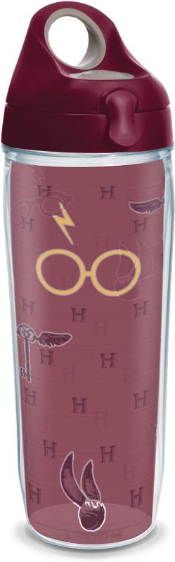 Photo 1 of Tervis Harry Potter - Maroon and Gold Glasses Made in USA Double Walled Insulated Tumbler Travel Cup Keeps Drinks Cold & Hot, 24oz Water Bottle, Classic
