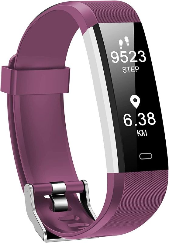 Photo 1 of Kummel Fitness Tracker with Heart Rate Monitor, Waterproof Activity Tracker with Pedometer & Sleep Monitor, Calories, Step Tracking for Women Men Purple

