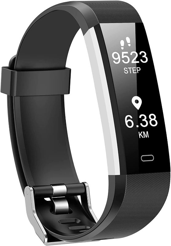Photo 1 of Kummel Fitness Tracker with Heart Rate Monitor, Waterproof Activity Tracker with Pedometer & Sleep Monitor, Calories, Step Tracking for Women Men Black
