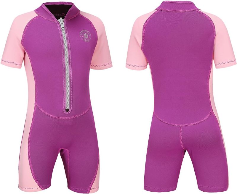 Photo 1 of Lemorecn Kids 3mm and 2mm Wetsuits Youth Premium Neoprene Youth's Shorty Swim Suits
