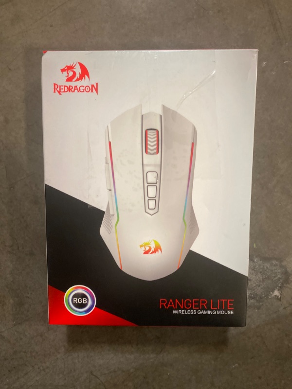 Photo 2 of Redragon M810 Pro Wireless Gaming Mouse, 10000 DPI Wired/Wireless Gamer Mouse w/Rapid Fire Key, 8 Macro Buttons, 45-Hour Durable Power Capacity and RGB Backlit for PC/Mac/Laptop
