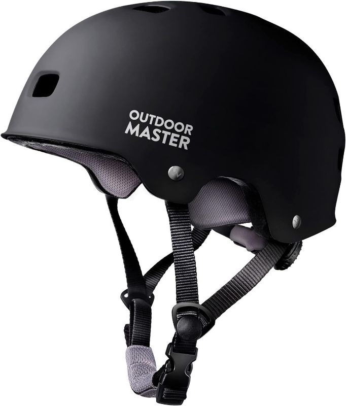 Photo 1 of OutdoorMaster Skateboard Cycling Helmet - Two Removable Liners Ventilation Multi-Sport Scooter Roller Skate Inline Skating Rollerblading for Kids, Youth & Adults
