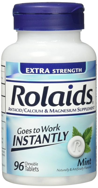Photo 1 of Rolaids Extra Strength Tablets Mint, 96 Count, (Pack of 2)
