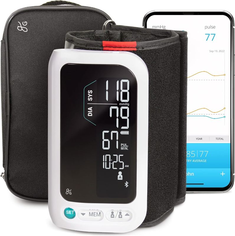 Photo 1 of Greater Goods Blood Pressure Monitor for Home Use, All-in-One Digital Blood Pressure Monitor with Adjustable Upper Arm Cuff
