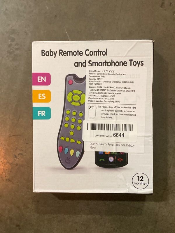 Photo 2 of Baby Phone Remote Control Toy: Baby Cell Phone Toy Baby Remote Fake Phones Toy TV Remote Control for Baby Smartphone for Kids - Kids Phone and TV Remote Control Bundle with Music for Toddlers 1-3
