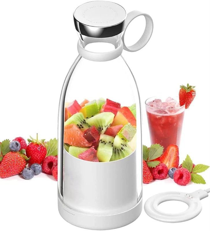 Photo 1 of OTPEIR Personal Size Blender, Portable Blender, Battery Powered USB Blender (White)
